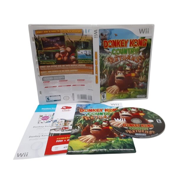 Nintendo Donkey Kong Country Returns (Nintendo Wii, 2010) Complete Disc LN - Picture 1 of 1
